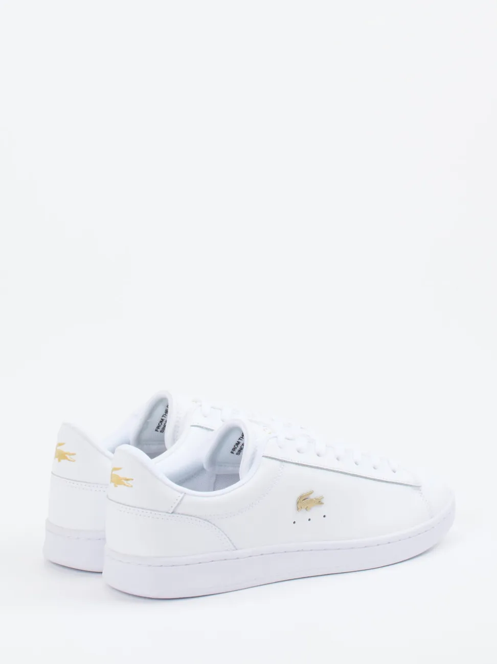 Lacoste – Low-Top Sneaker aus Glattleder weiß