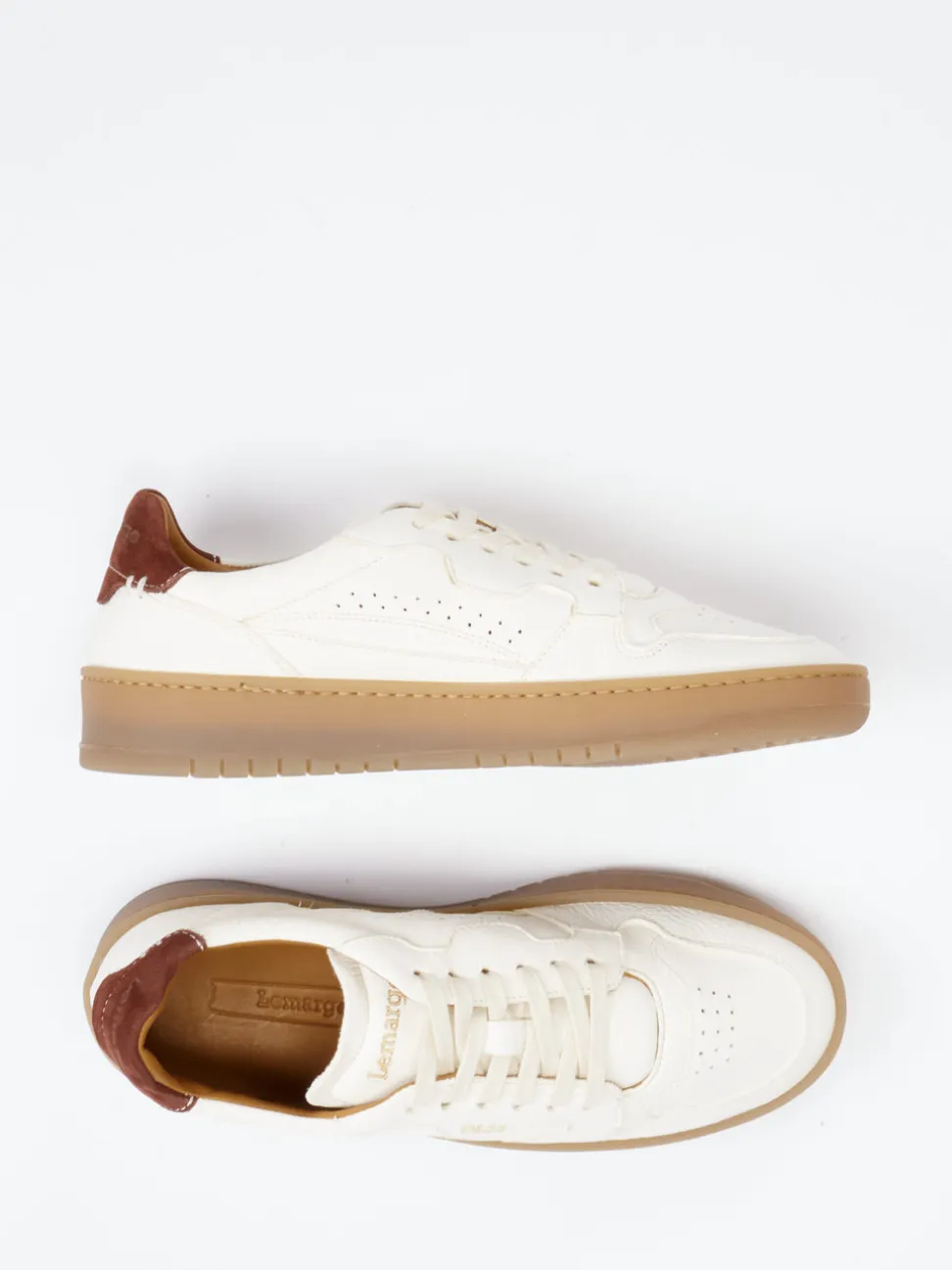 Lemargo – Sneaker aus Hirschleder cremeweiß