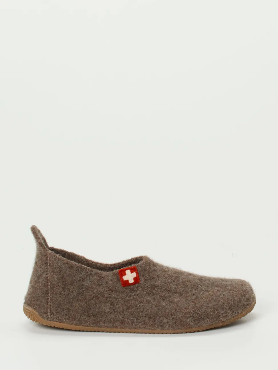 Living Kitzbühel – Hüttenschuhe aus Wollfilz braun