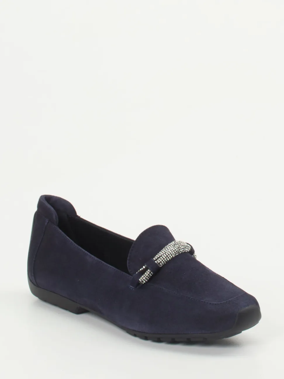 Mania – Loafer aus Veloursleder in Dunkelblau