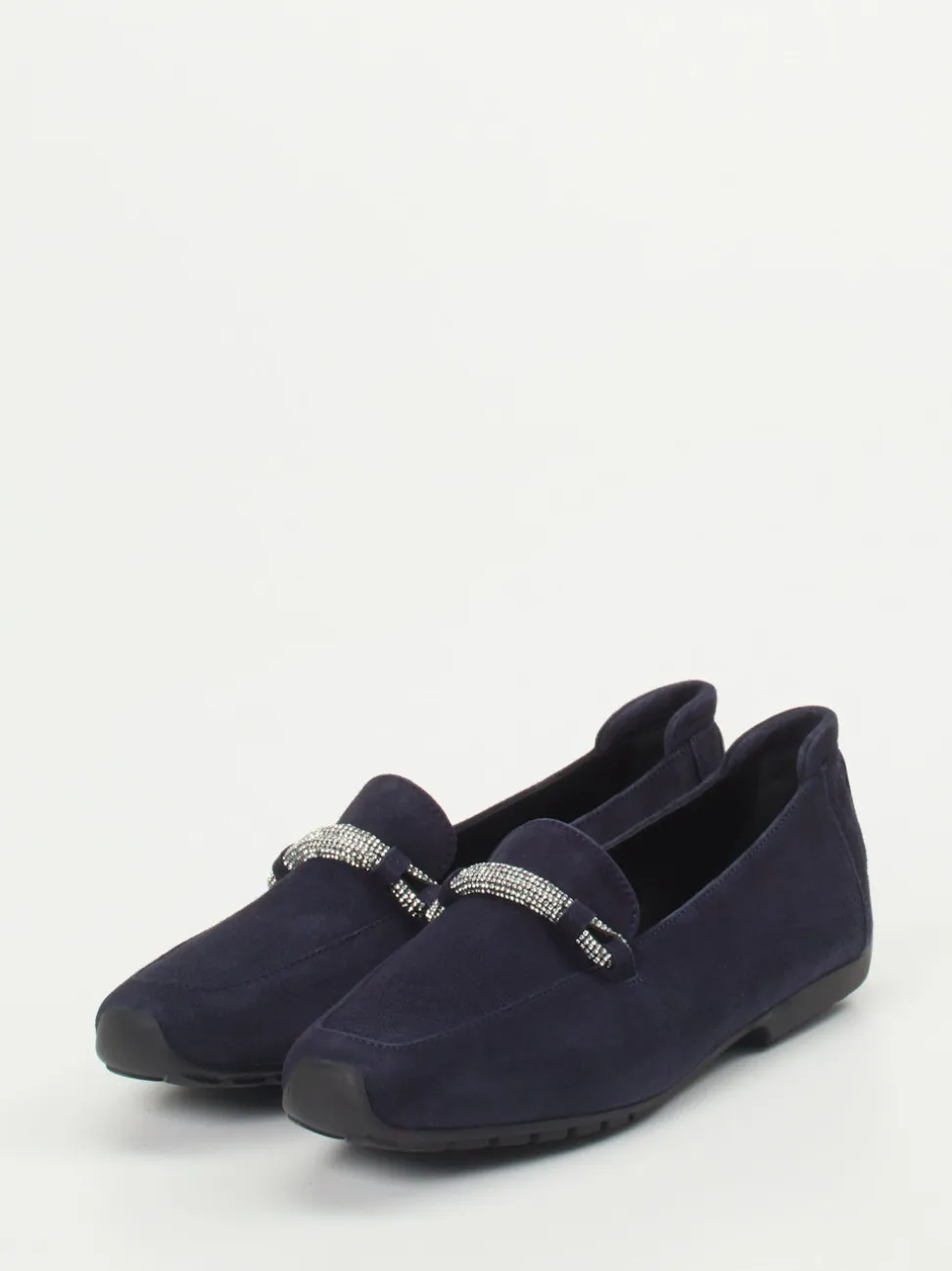Mania – Loafer aus Veloursleder in Dunkelblau