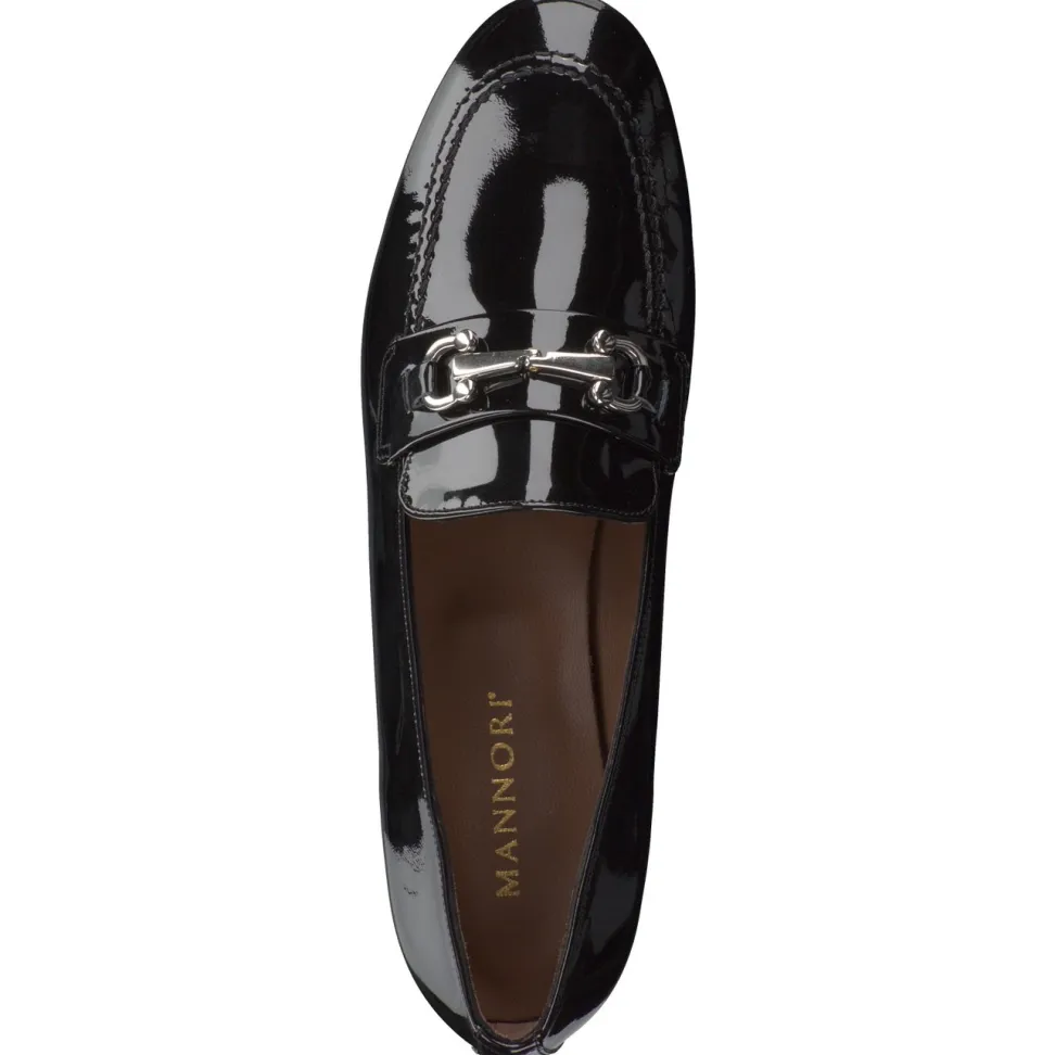 Mannori – Loafer aus Lackleder schwarz