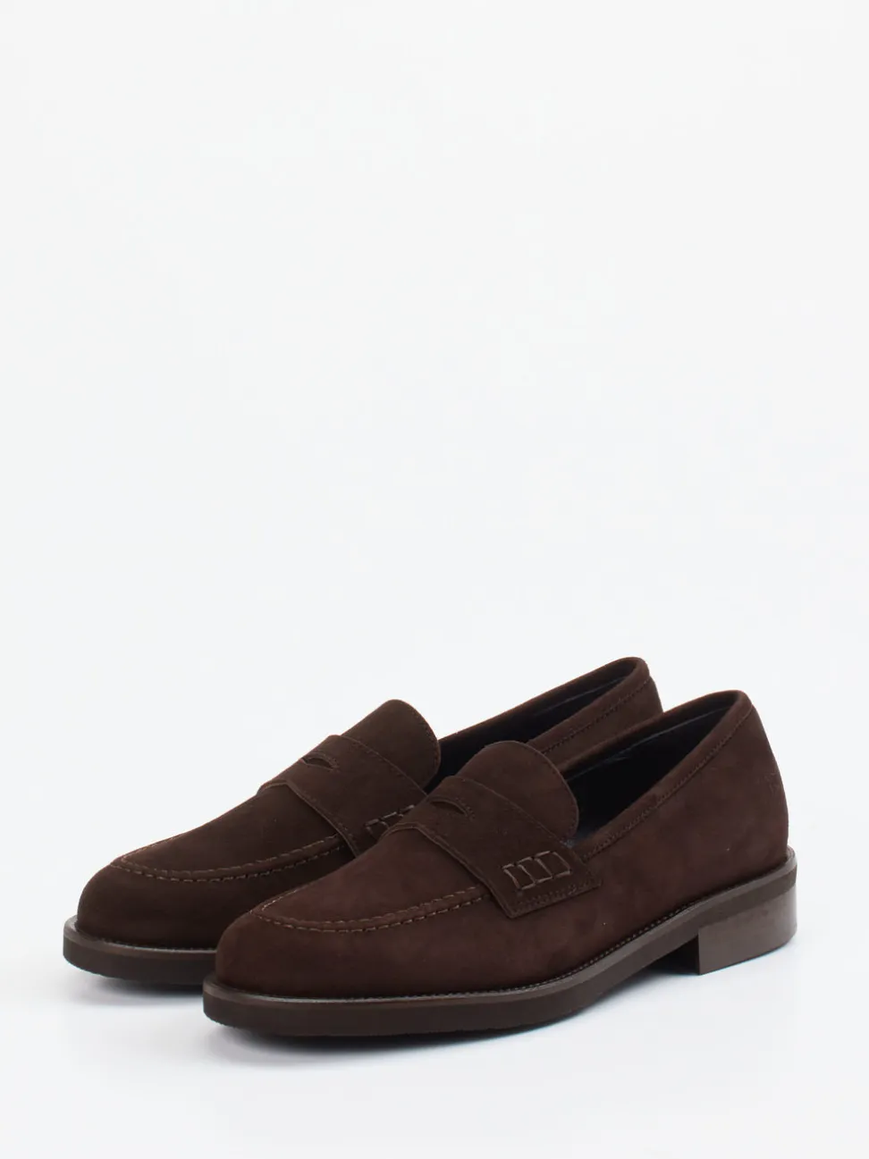Mannori – Loafer aus Veloursleder Dunkelbraun