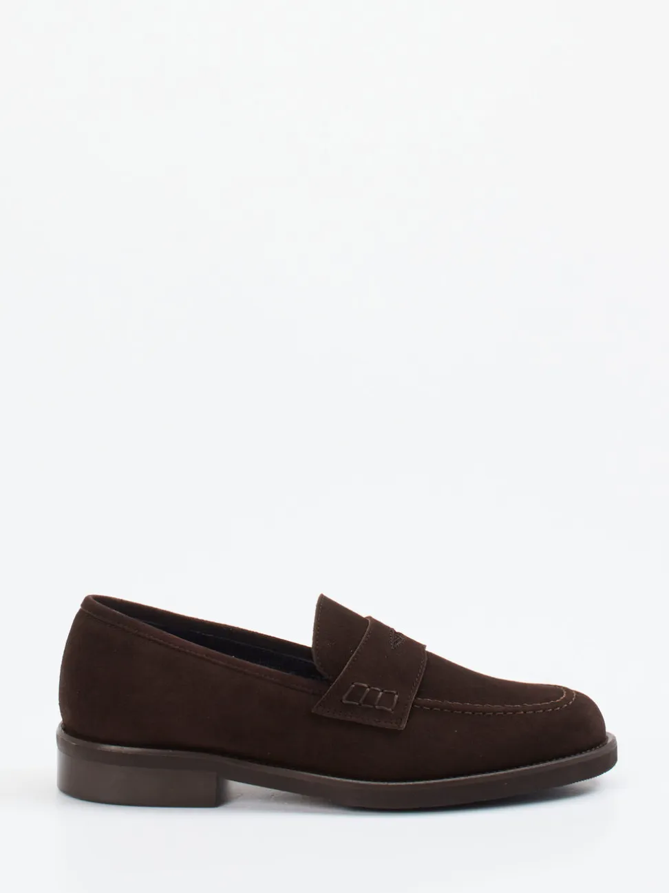 Mannori – Loafer aus Veloursleder Dunkelbraun