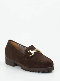 Mannori – Loafer aus Veloursleder dunkelbraun