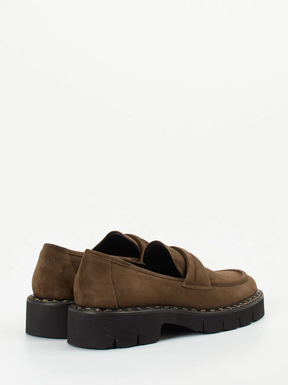 Mannori – Loafer aus Veloursleder in Braun