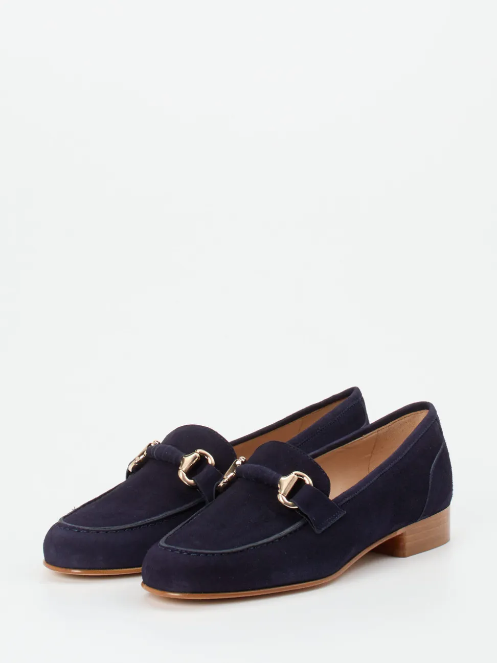 Mannori – Loafer aus Veloursleder Dunkelblau