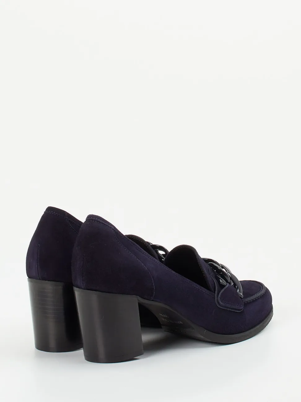 Mannori – Pumps aus Veloursleder in Dunkelblau