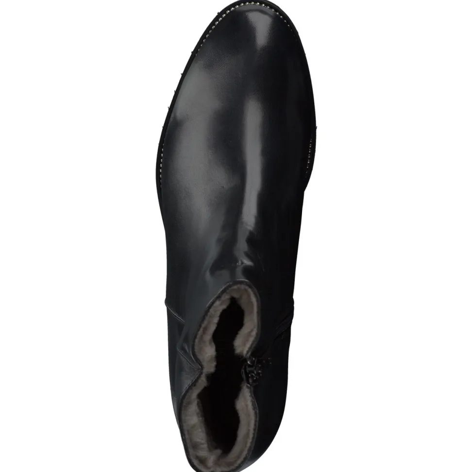 Mannori – Stiefelette aus Lammleder schwarz