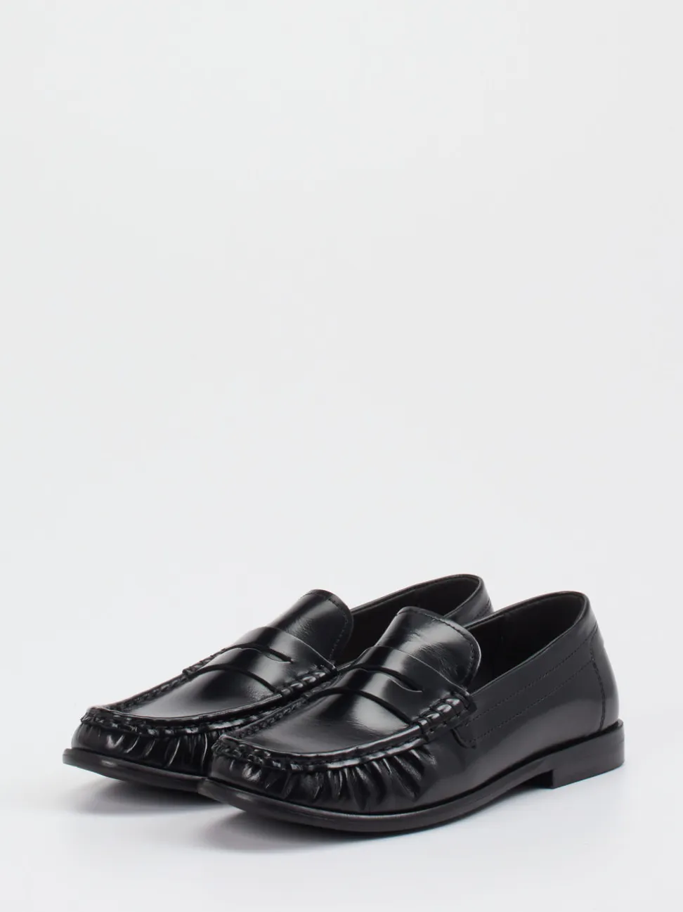 Marc O'Polo – Loafer aus Hochglanzleder schwarz