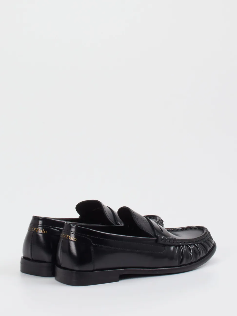 Marc O'Polo – Loafer aus Hochglanzleder schwarz