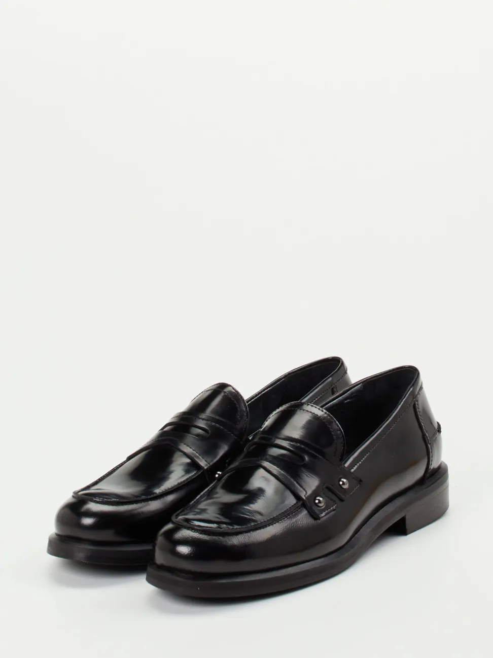 Maripé – Loafer aus Hochglanzleder Schwarz