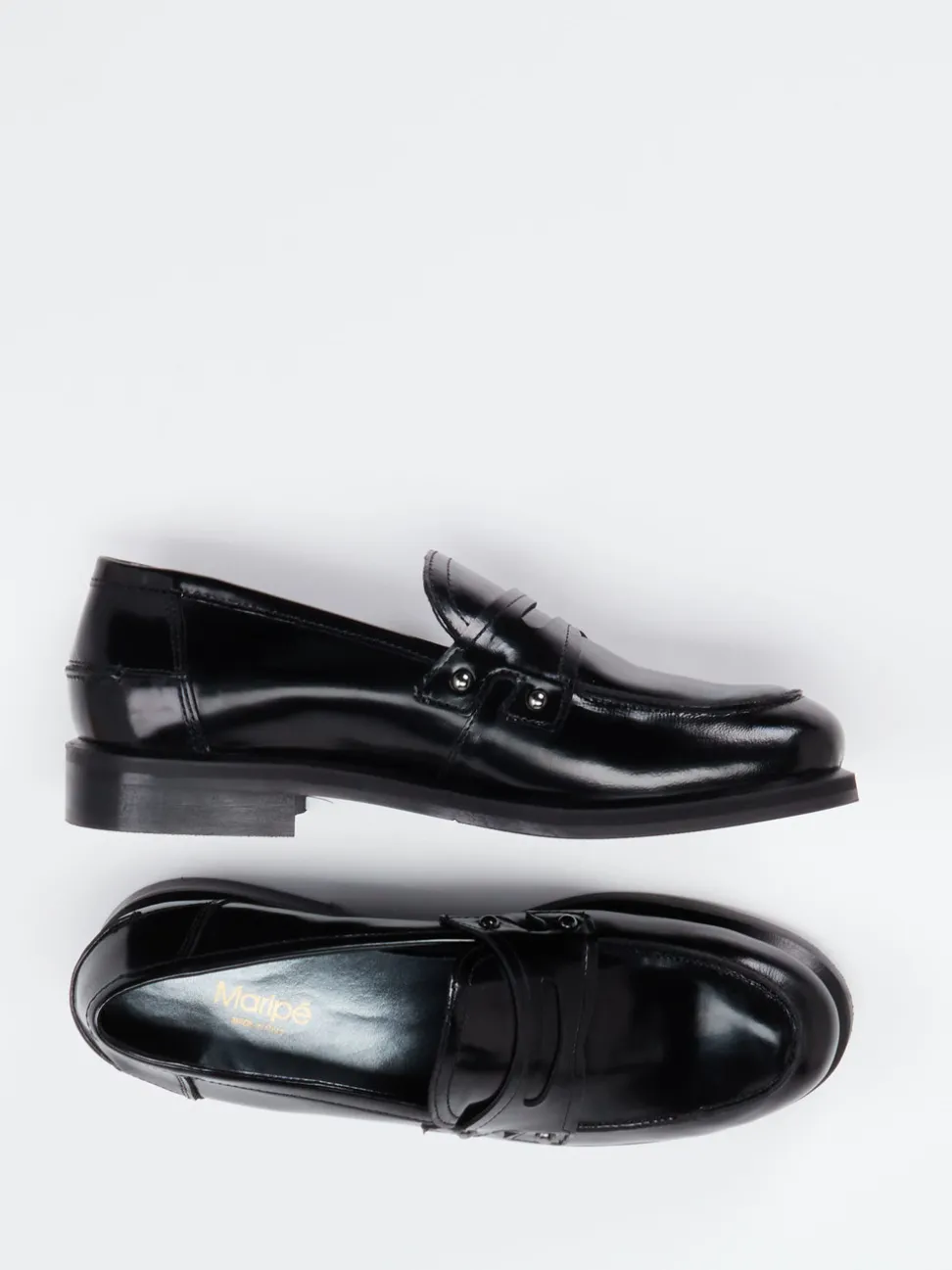 Maripé – Loafer aus Hochglanzleder Schwarz