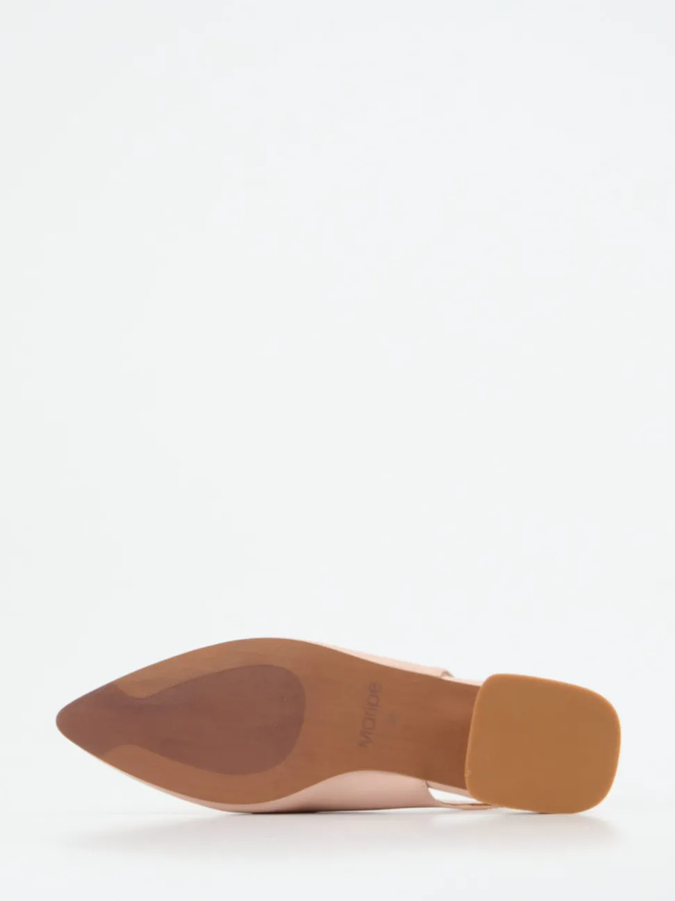 Maripé – Slingback-Loafer aus Lammleder in Rosé