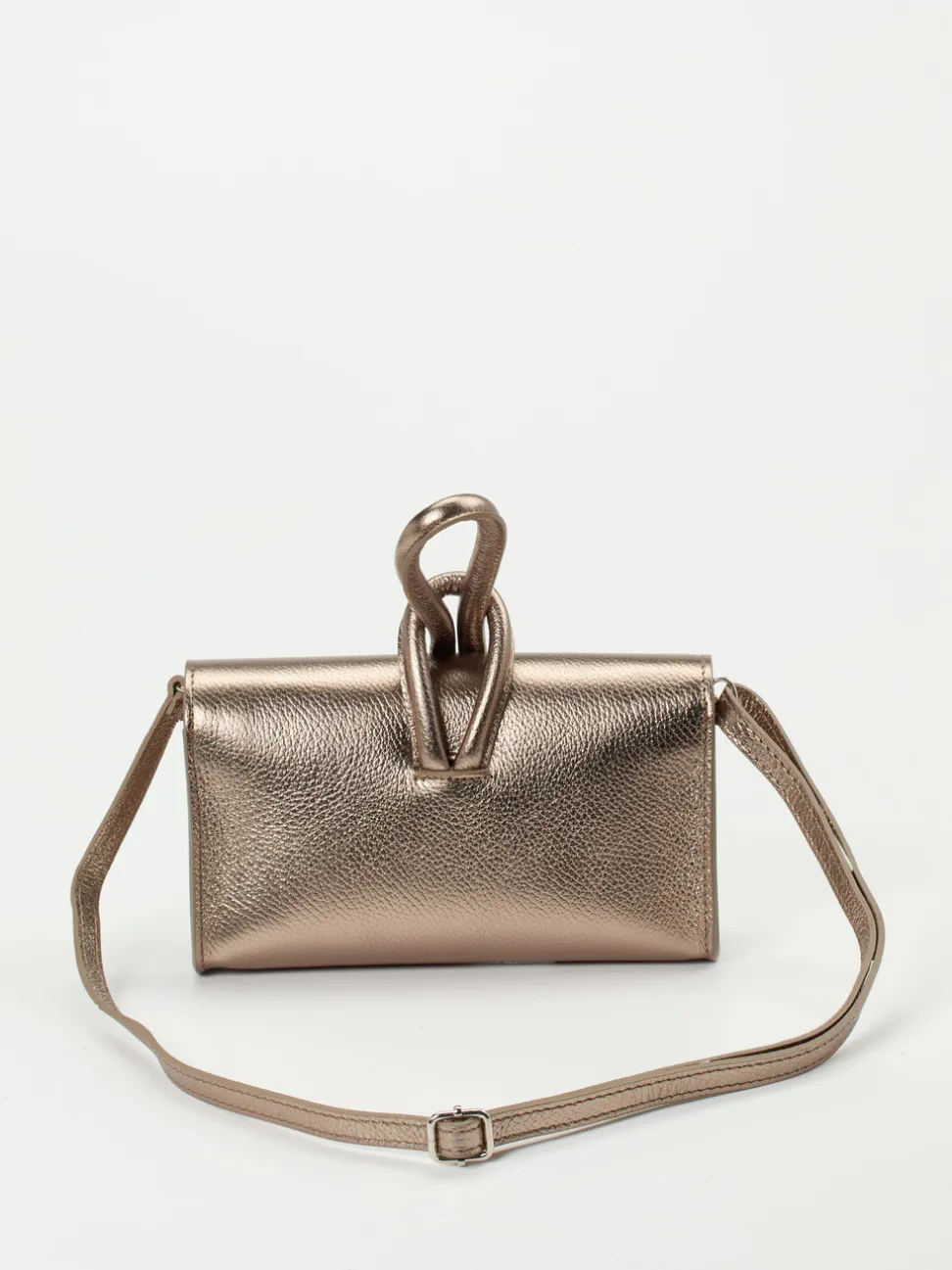 Marlon Firenze – Clutch aus Metallicleder bronze