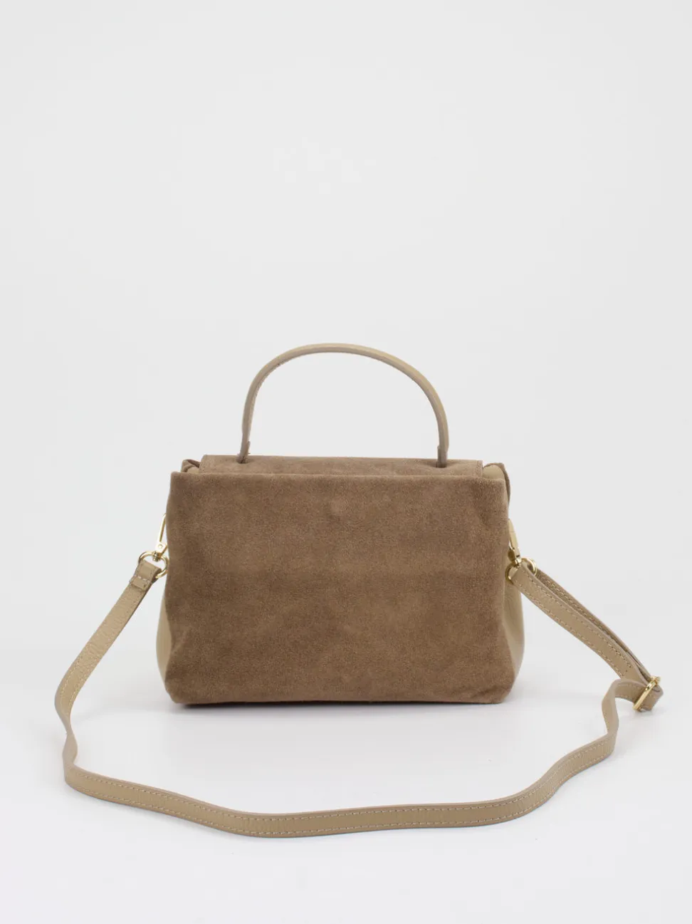 Marlon Firenze – Top Handle Bag aus Kalbleder Taupe