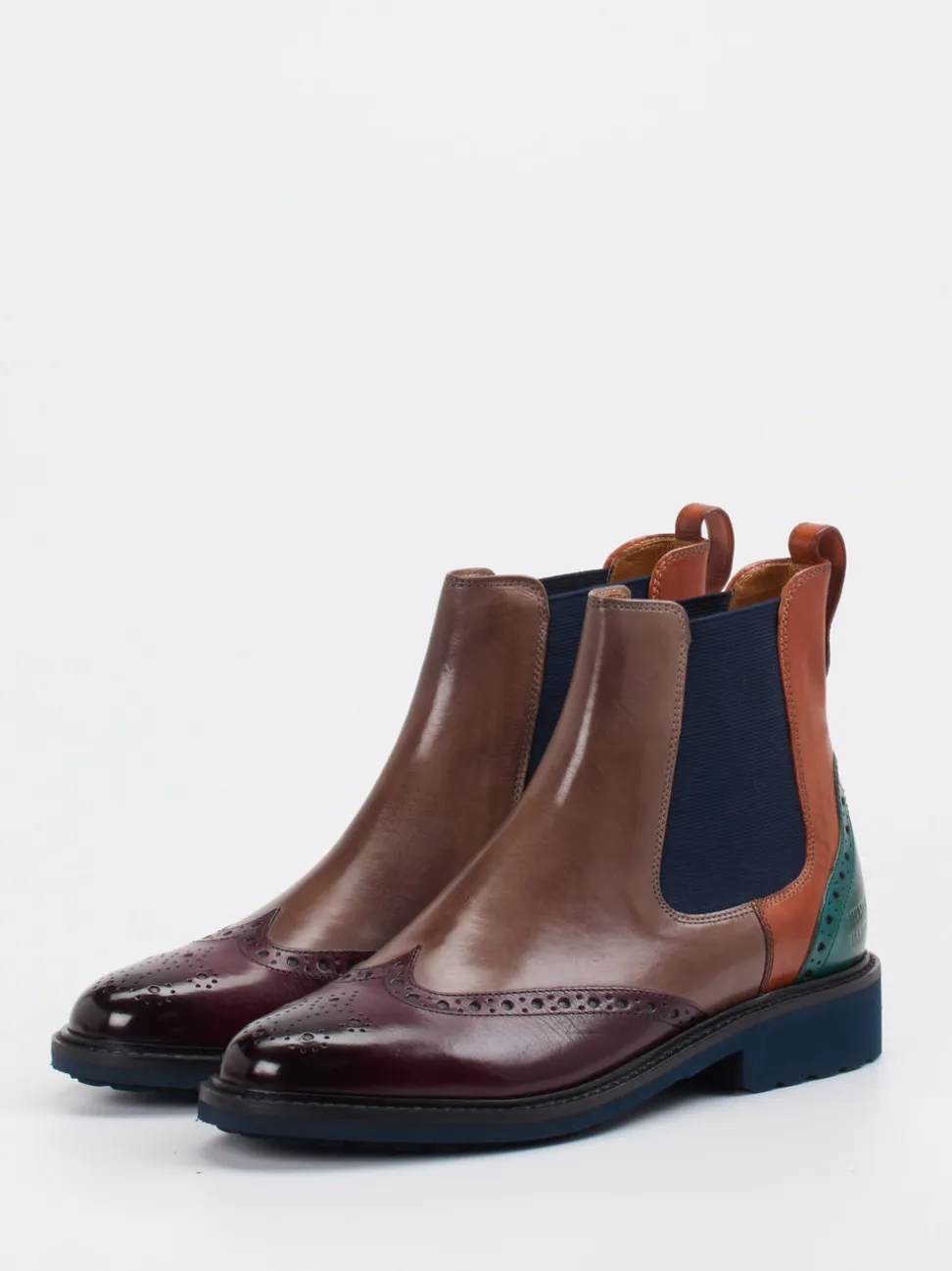Melvin & Hamilton – Chelsea Boots aus Kalbleder Multi
