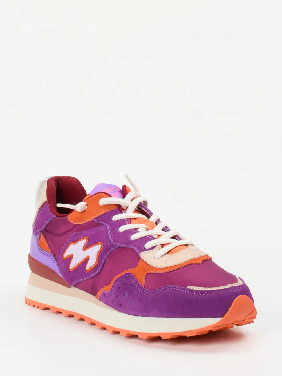 MRP – Sneaker aus Veloursleder und Textil violett
