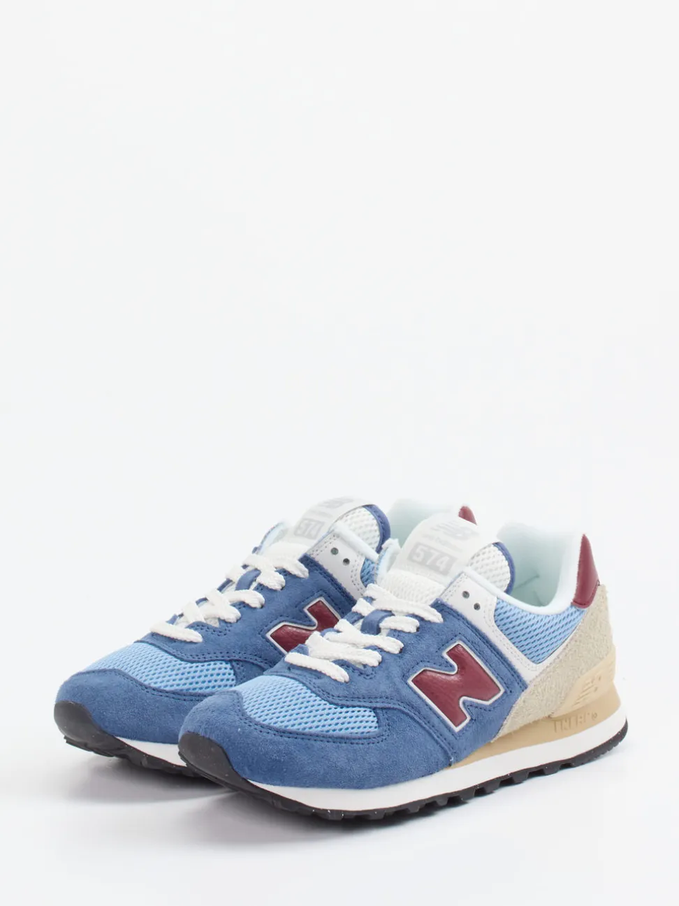 New Balance – Sneaker aus Textil und Veloursleder blau