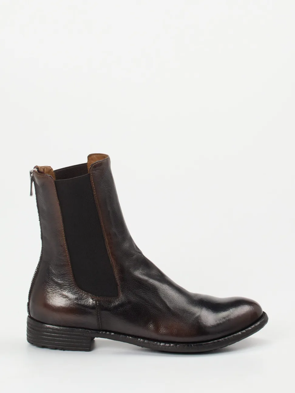 Officine Creative – Chelsea Boots aus Büffelleder braun
