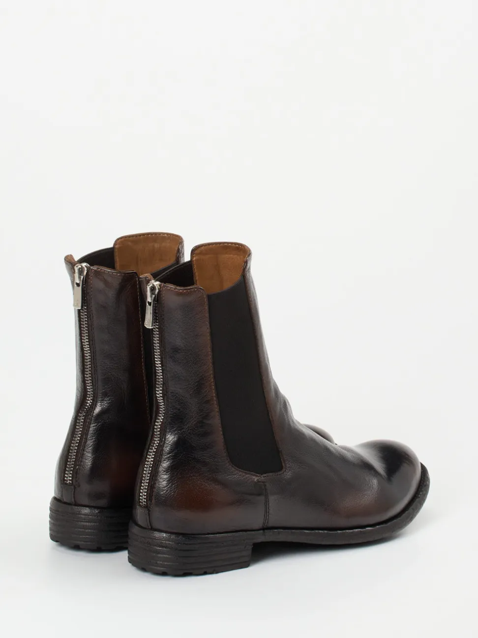 Officine Creative – Chelsea Boots aus Büffelleder braun