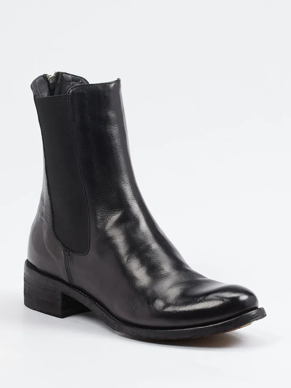 Officine Creative – Chelsea Boots aus Büffelleder schwarz