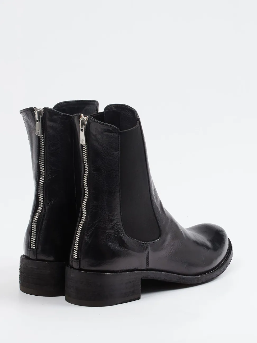 Officine Creative – Chelsea Boots aus Büffelleder schwarz