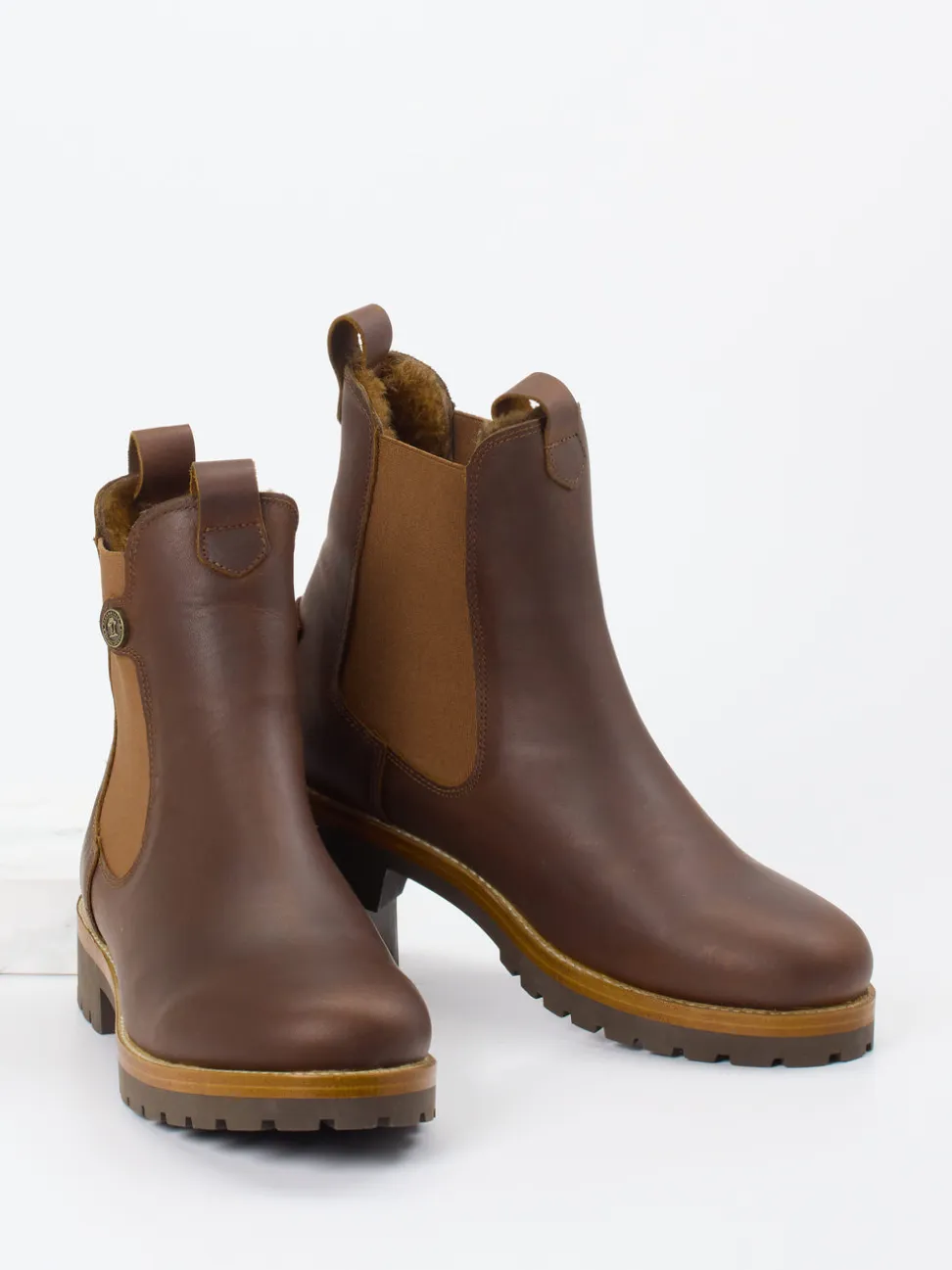 Panama Jack – Chelsea Boots aus Fettleder braun