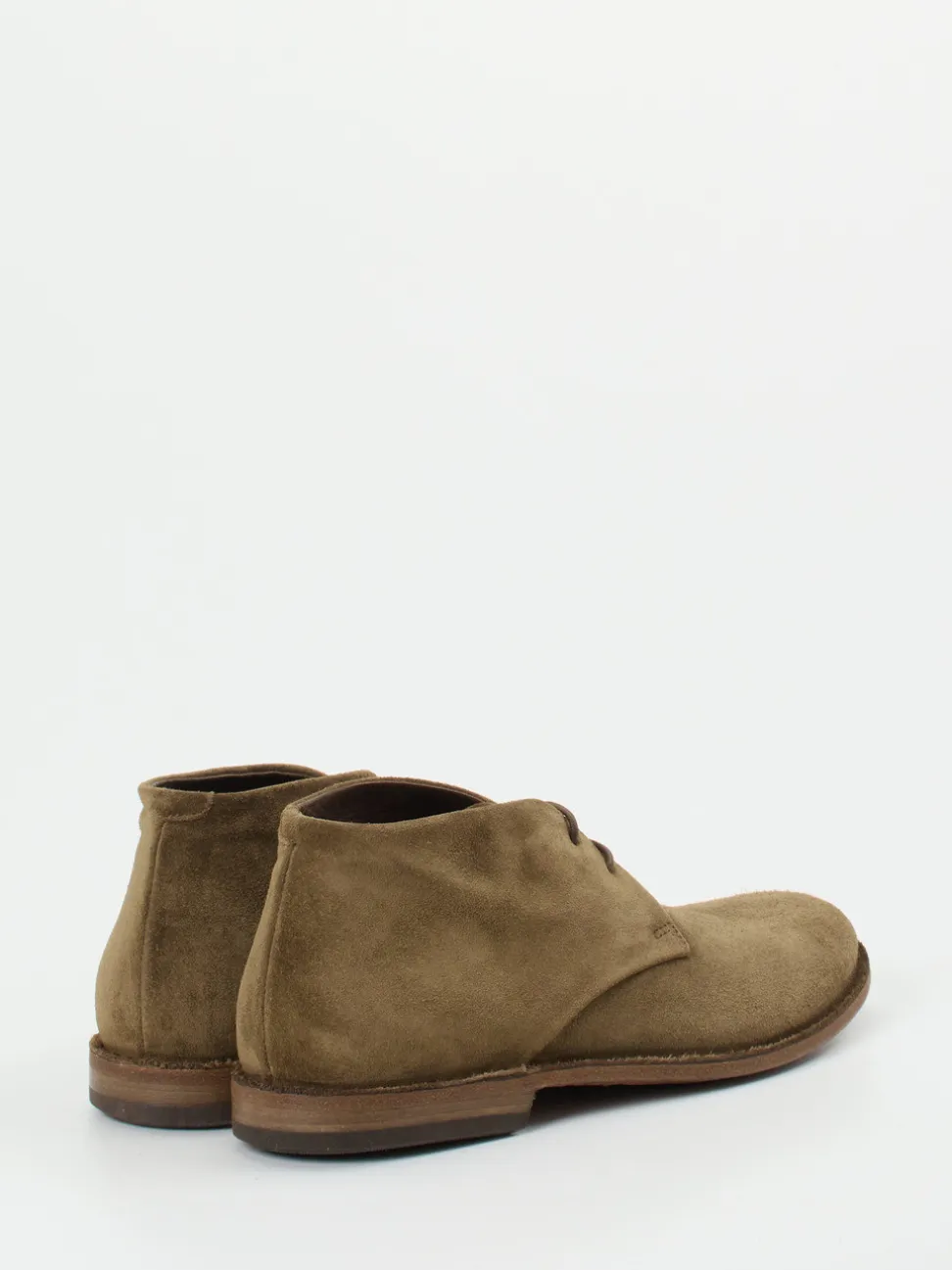 Pantanetti – Desert Boots aus Veloursleder olivbraun