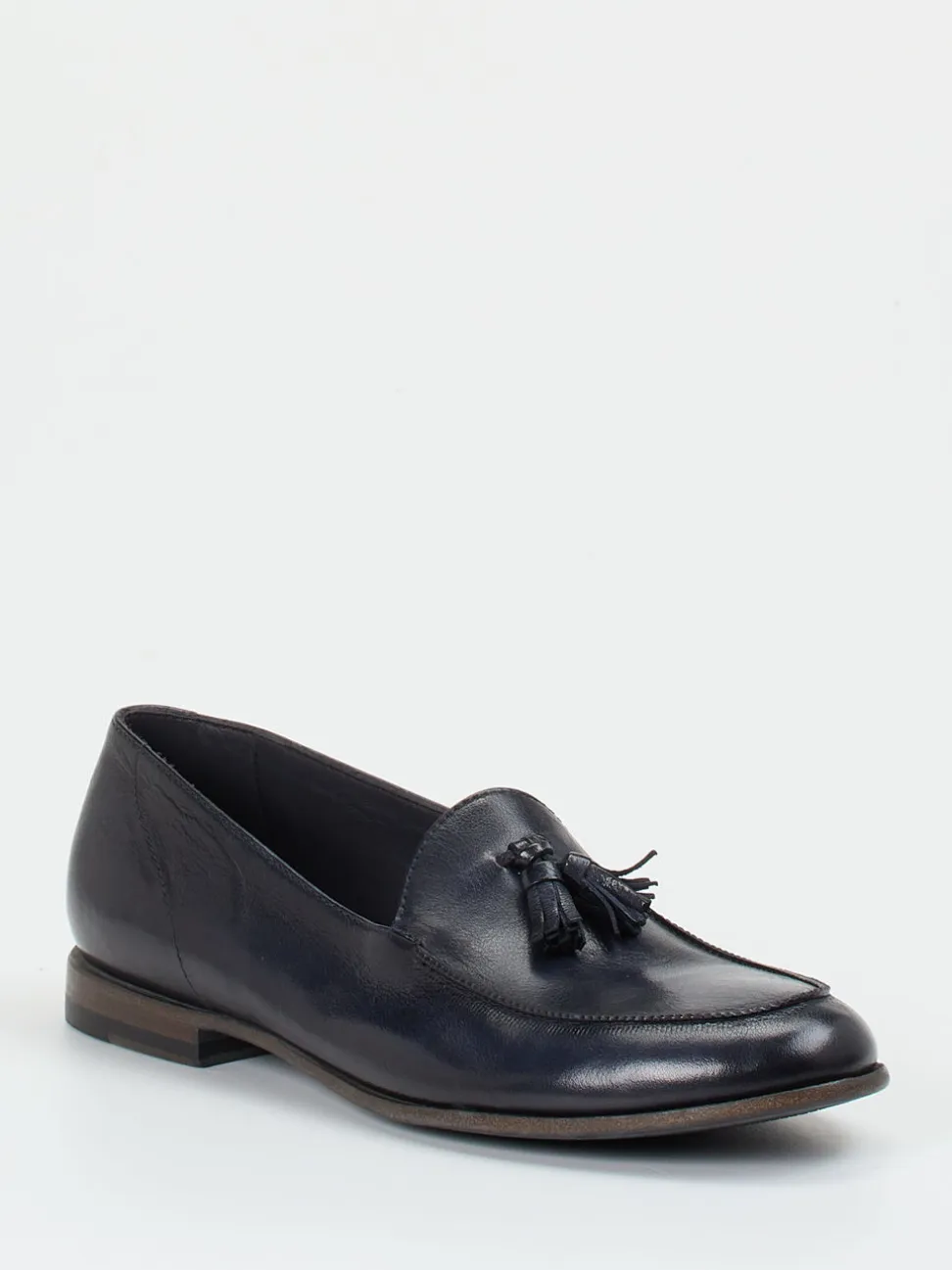 Pantanetti – Tassel Loafer aus Büffelleder Dunkelblau