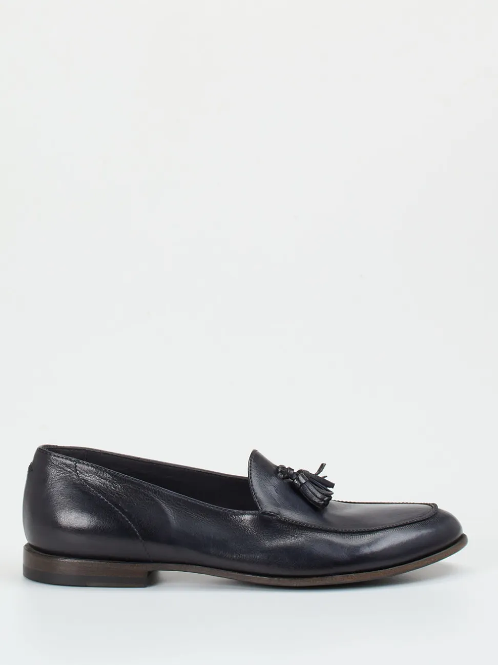 Pantanetti – Tassel Loafer aus Büffelleder Dunkelblau