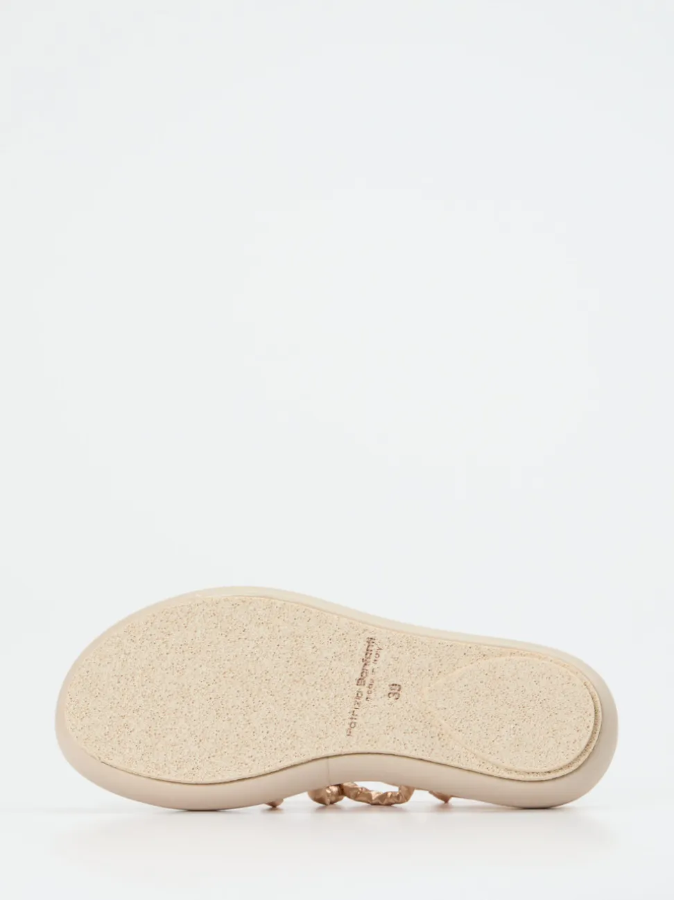 Patrizia Bonfanti – Keilsandalette aus Lammleder Roségold