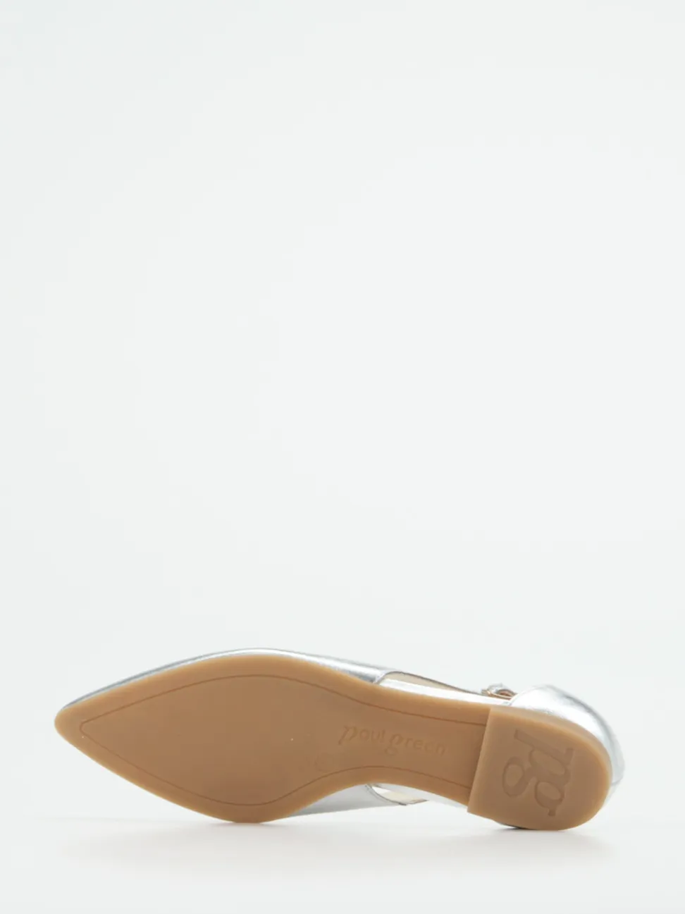 Paul Green – Ballerinas aus Kalbleder silber