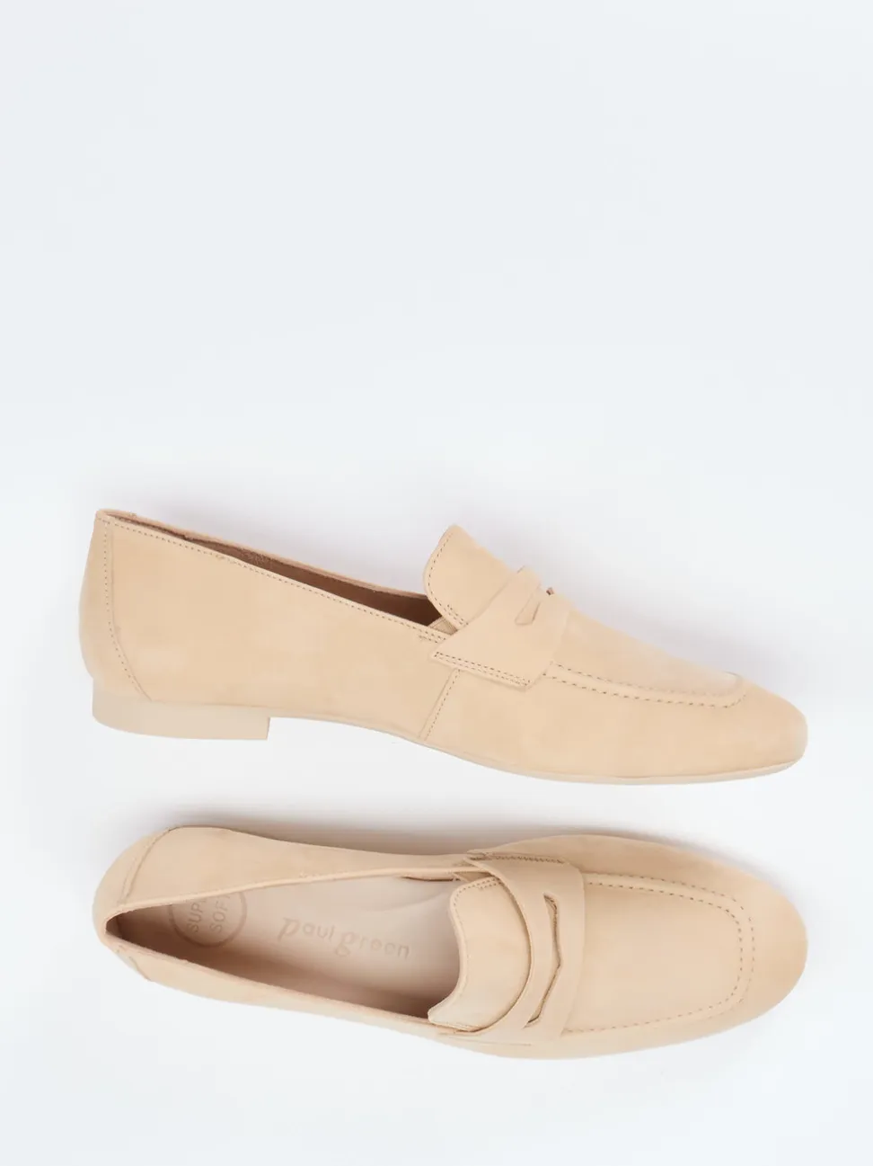 Paul Green – Loafer aus Veloursleder beige