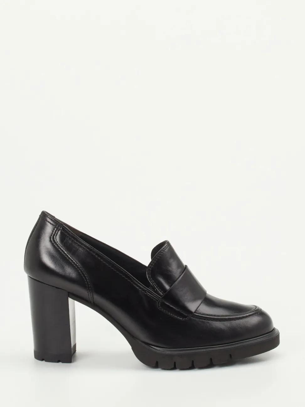 Paul Green – Loafer mit Blockabsatz aus Kalbleder