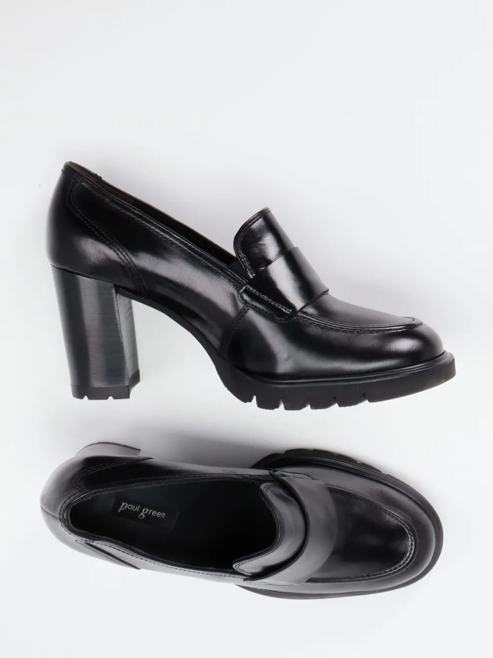 Paul Green – Loafer mit Blockabsatz aus Kalbleder