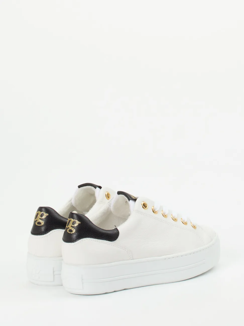 Paul Green – Plateau-Sneaker aus Kalbleder Weiß