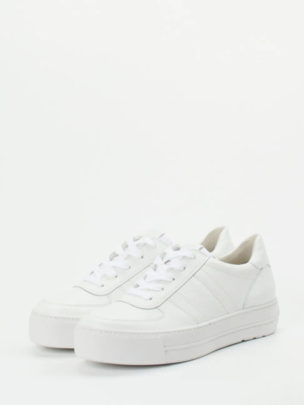 Paul Green – Plateau-Sneaker aus Kalbleder Weiß
