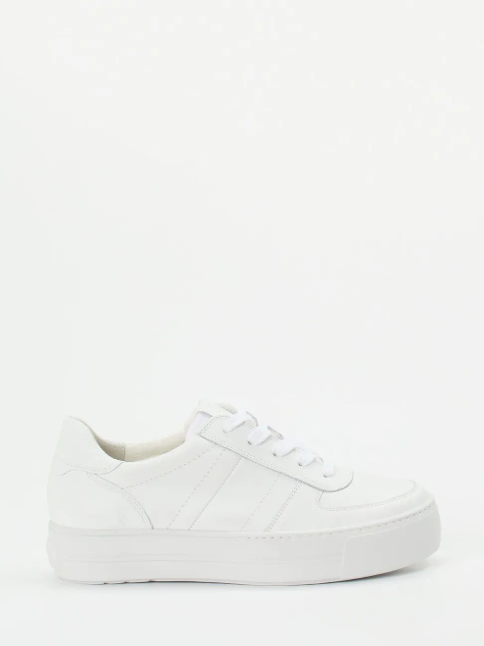 Paul Green – Plateau-Sneaker aus Kalbleder Weiß
