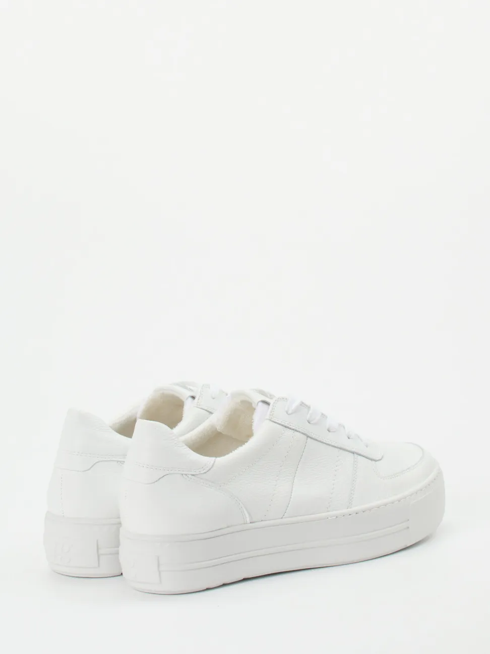 Paul Green – Plateau-Sneaker aus Kalbleder Weiß