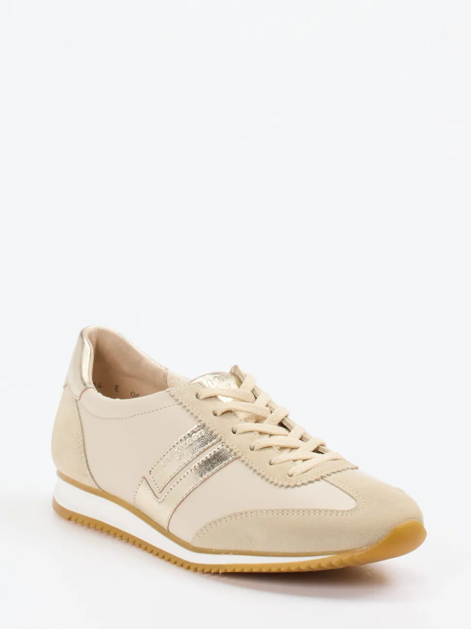 Paul Green – Retro-Sneaker aus Leder in Beige