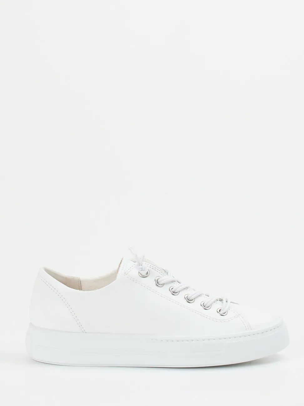Paul Green – Sneaker aus Kalbleder in Weiß