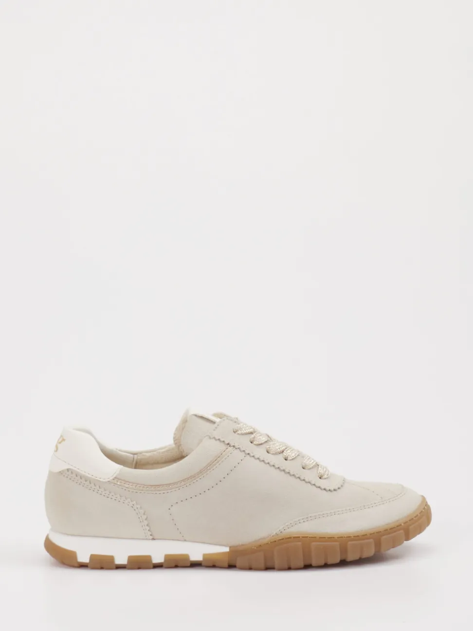 Paul Green – Sneaker aus Veloursleder in Beige