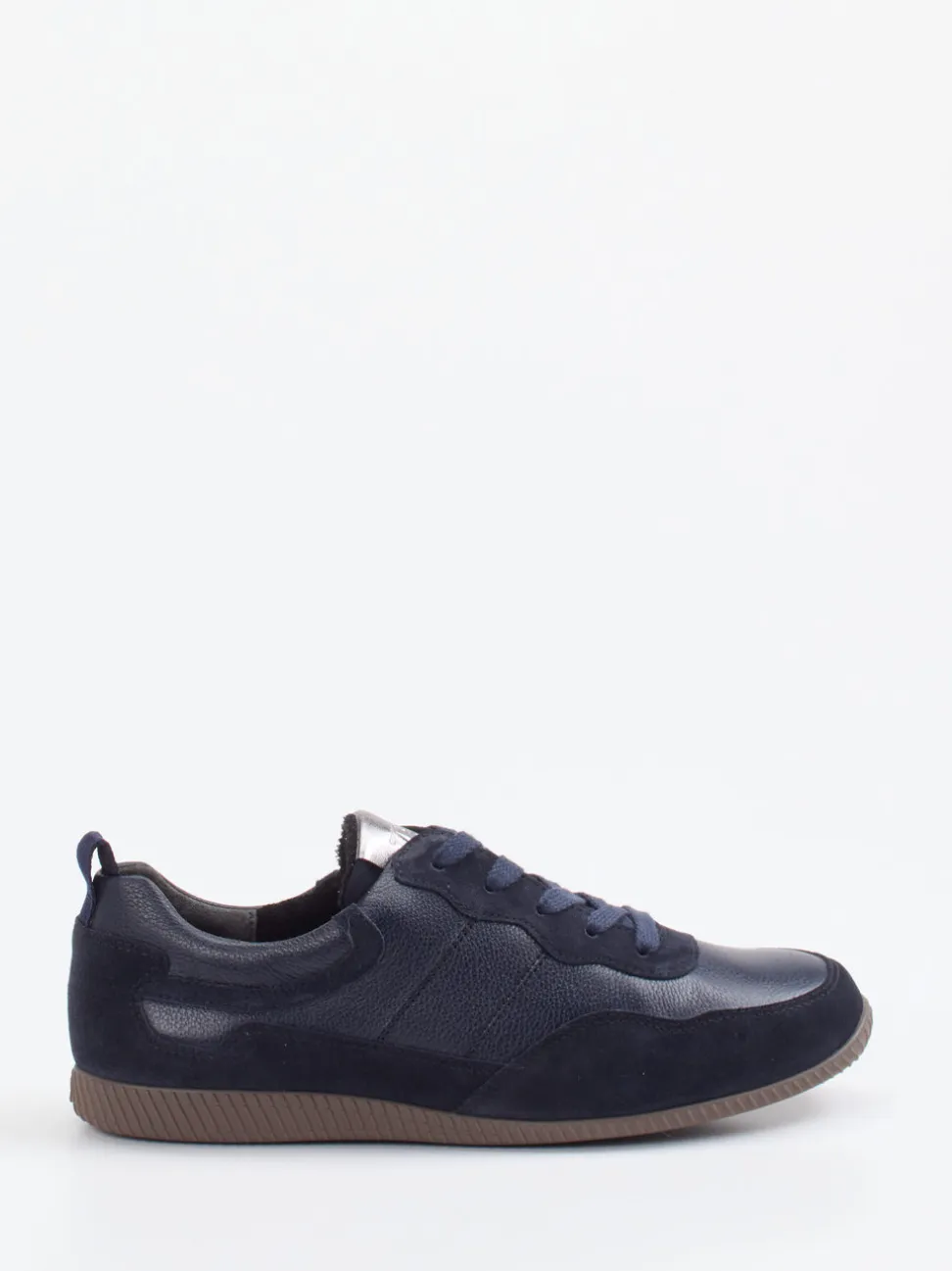 Paul Green – Sneaker aus Velour- und Glattleder dunkelblau