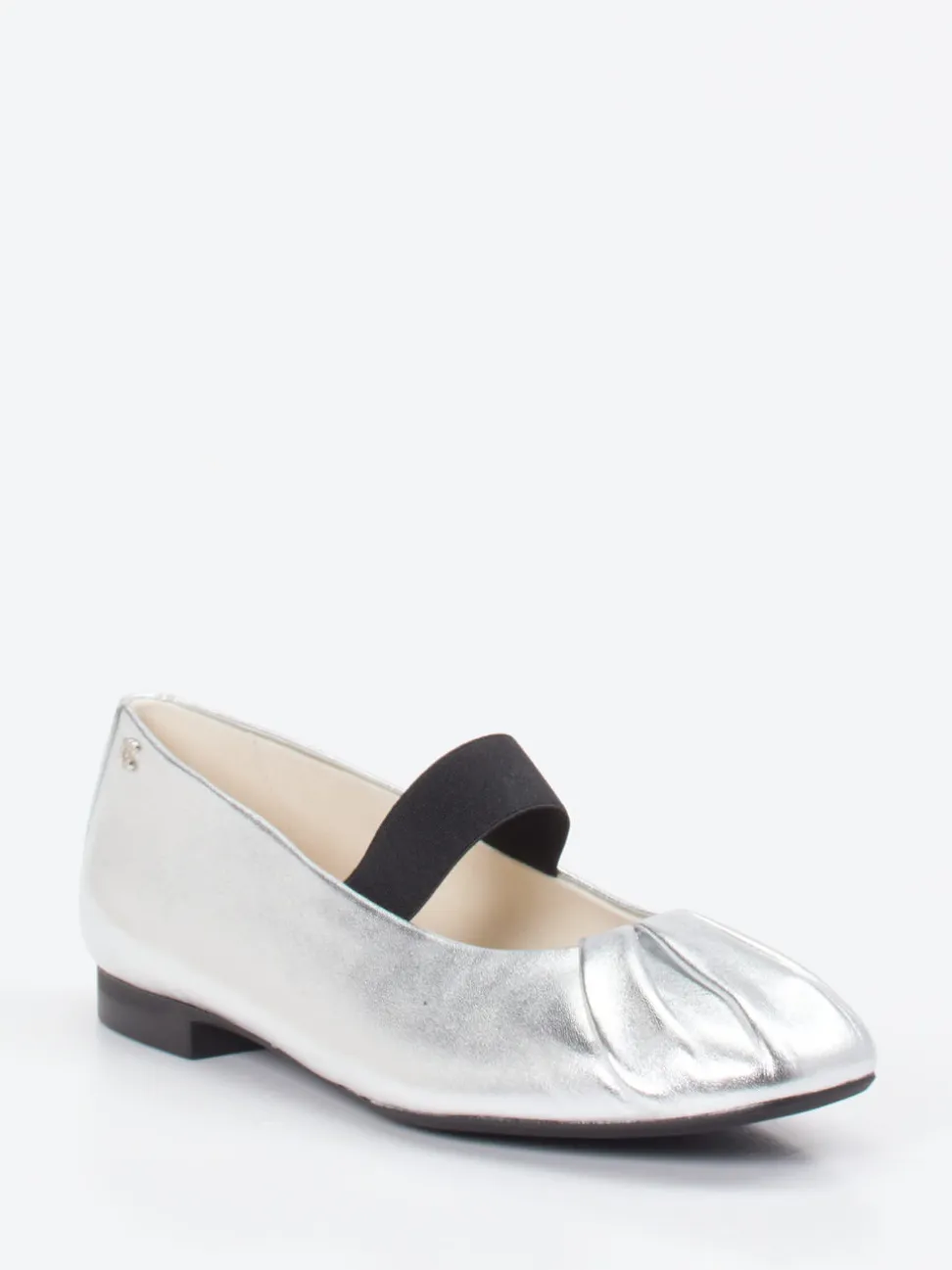 Paul Green – Spangenpumps aus Metallicleder silber