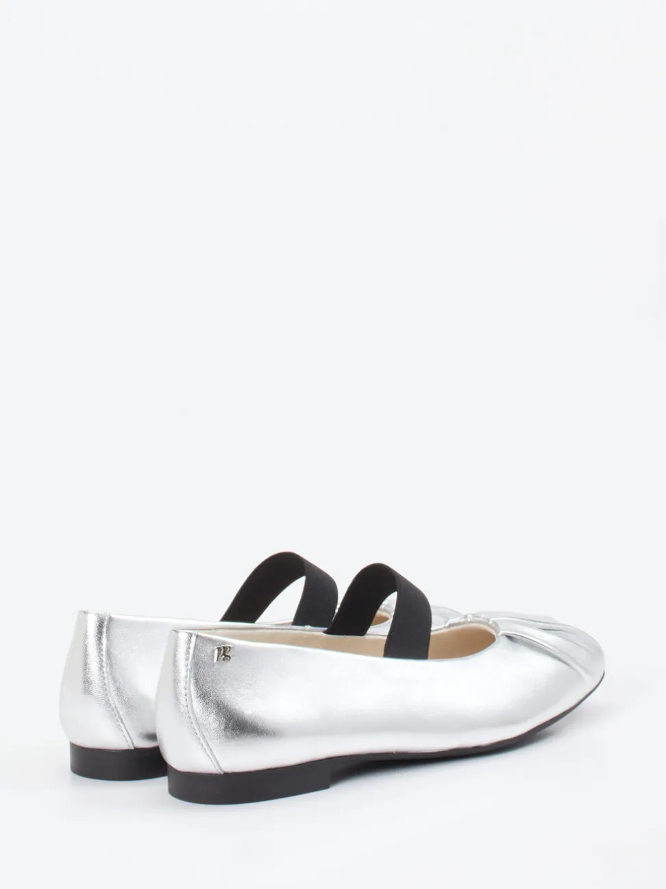 Paul Green – Spangenpumps aus Metallicleder silber