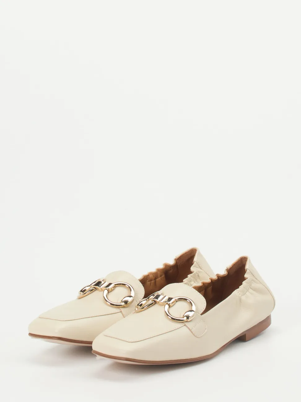 Pedro Miralles – Loafer aus Kalbleder in Beige