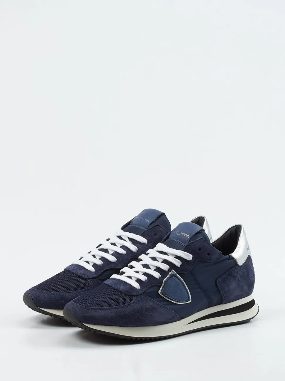 Philippe Model – Sneaker aus Veloursleder und Nylon