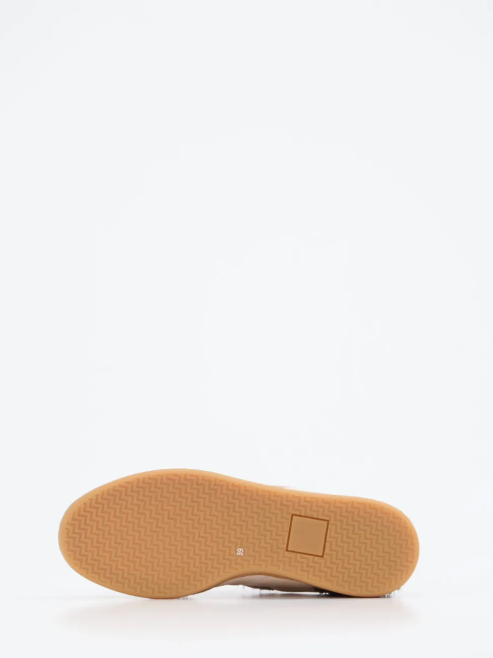 Piedi Nudi – Sneaker aus Velour/Leder in Roségold