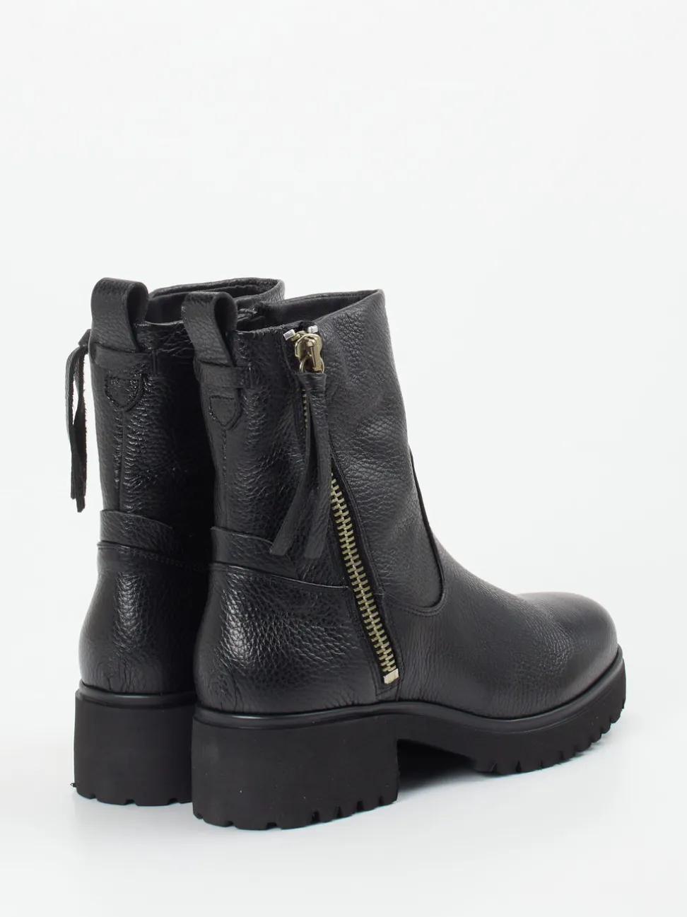 Piedi Nudi – Stiefelette aus Kalbleder Schwarz